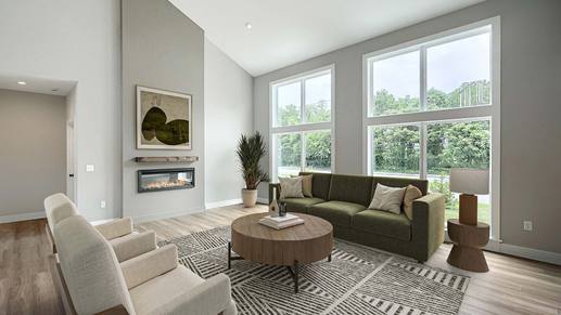 Great Room of the Hunter Floor Plan Contemporary Design by Landmark Homes