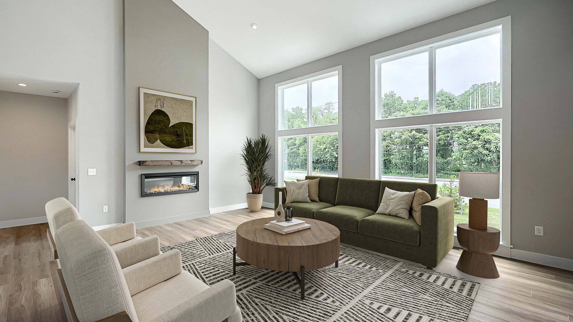 Great Room of the Hunter Floor Plan Contemporary Design by Landmark Homes