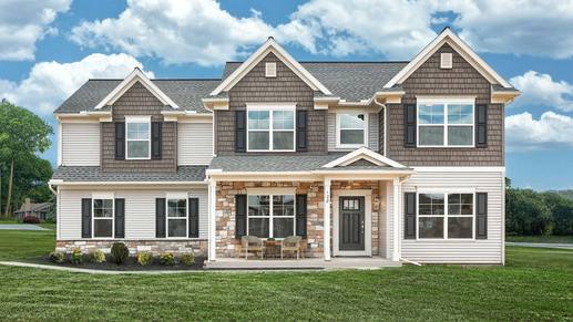 Exterior of a Darien Home Plan in Cornwall Junction in Lebanon PA