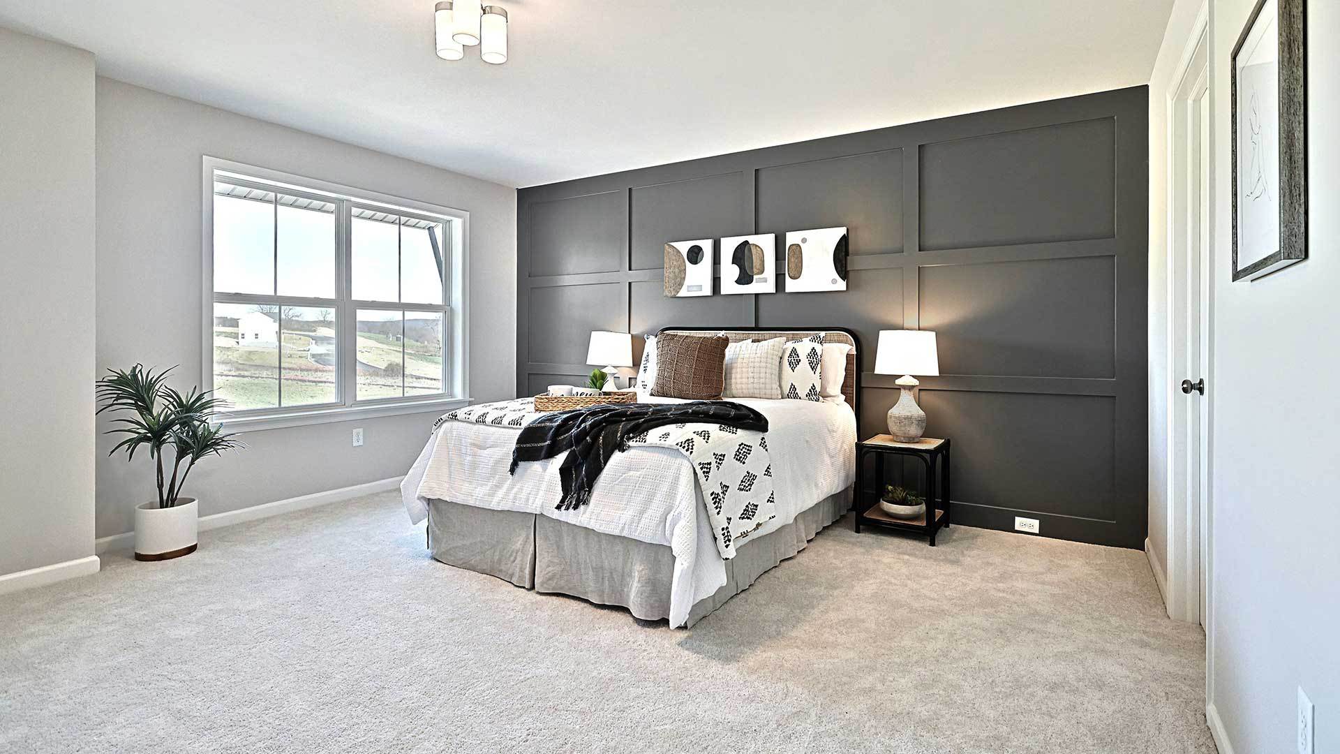 Primary Bedroom in the Charlotte New Home Plan