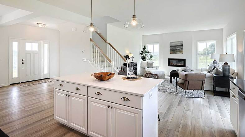 Huntington Kitchen and Living Room Open Plan