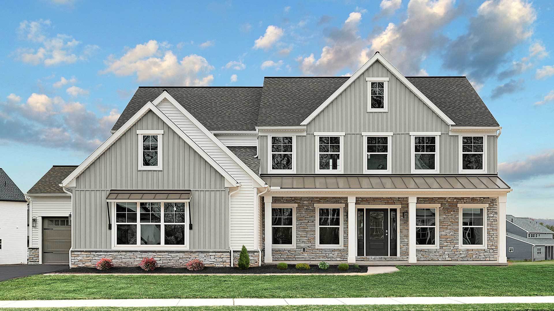 Kingston New Home Floorplan Exterior in PA