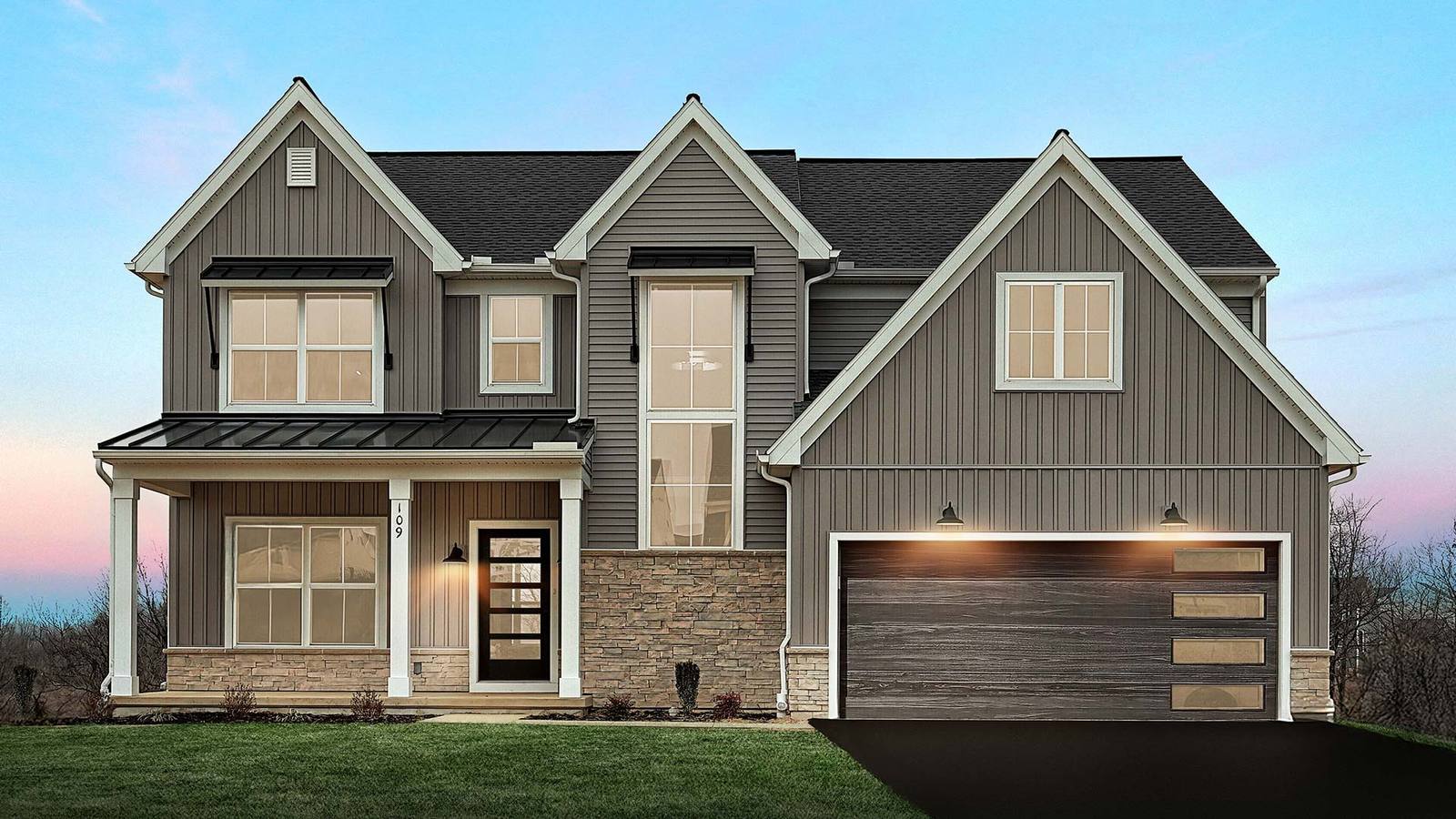 Exterior of the Charlotte Model, New Home in Carlisle PA