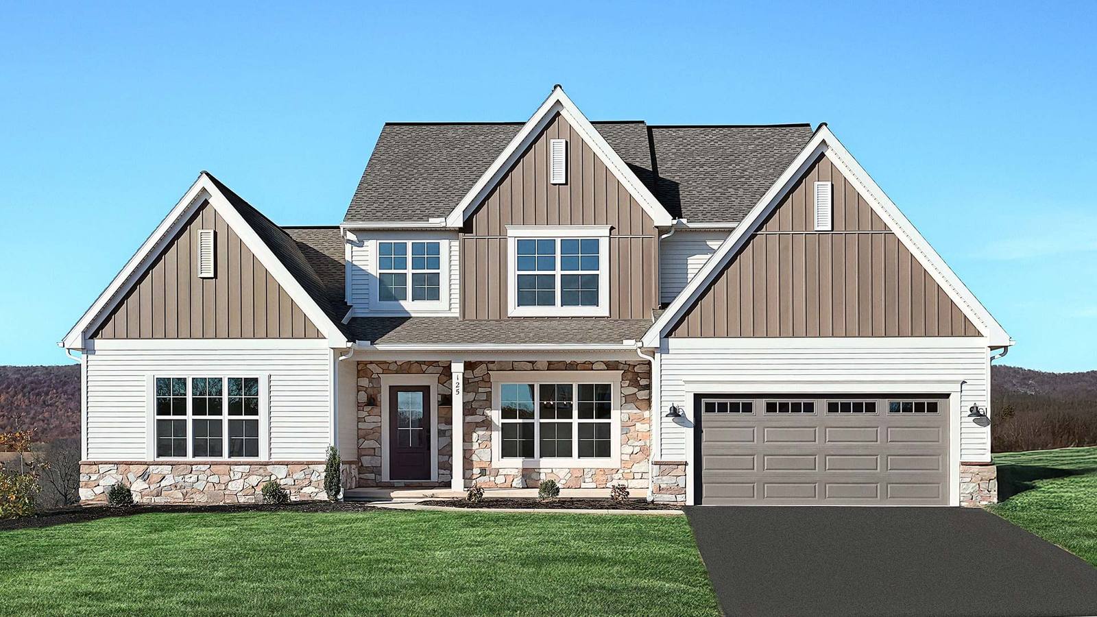 Exterior of a Westbrooke New Construction Home in Cumberland County PA