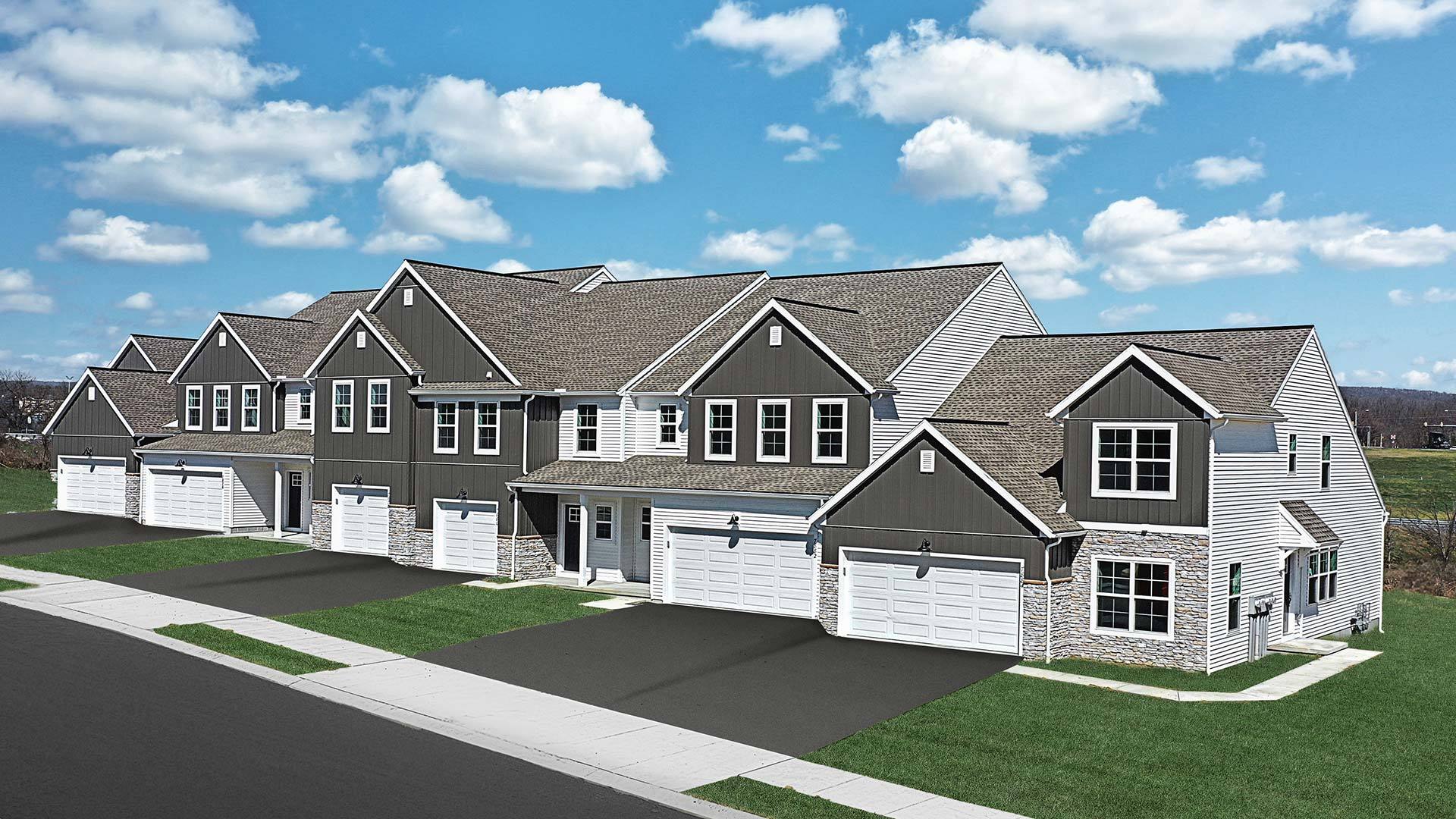 Townhome Building in Harrisburg PA - New Townhomes for Sale at The Townes at Briar Creek
