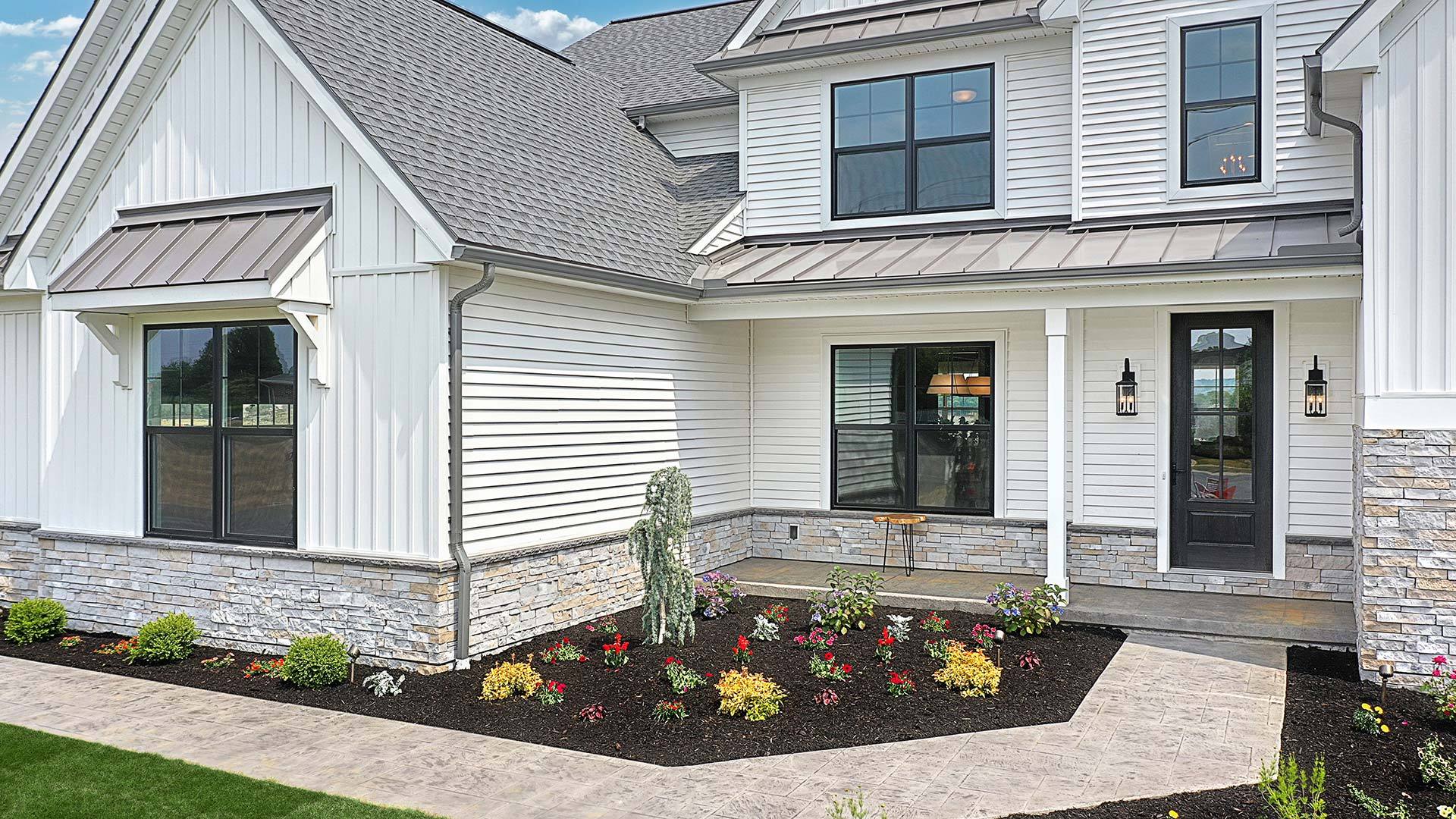 Sullivan New Home Exterior with Side Entry Garage - New Home Construction in Annville PA