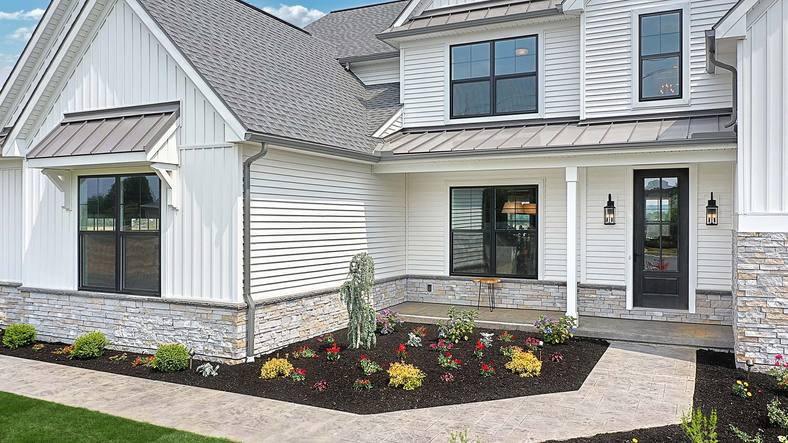 Sullivan New Home Exterior with Side Entry Garage - New Home Construction in Annville PA