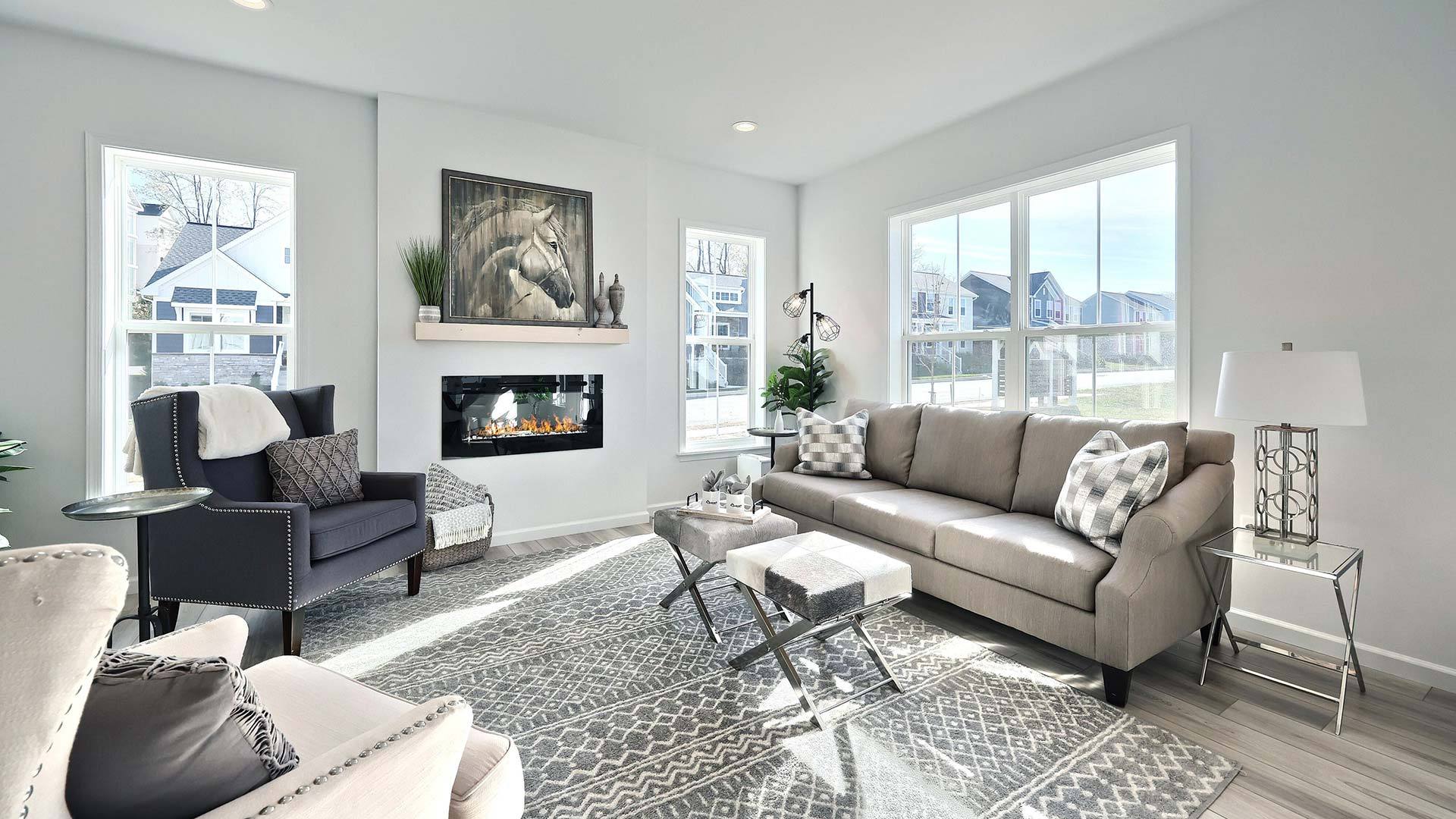 Living Room of the Palmer Quick Move In Home in Harrisburg's Susquehanna Union Green
