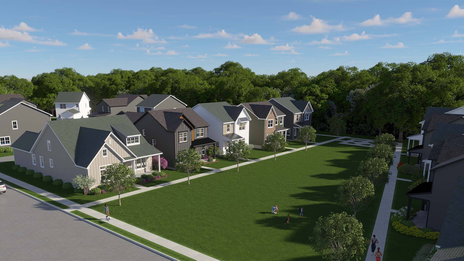 Rendering of Susquehanna Union Green New Home Community in Harrisburg PA