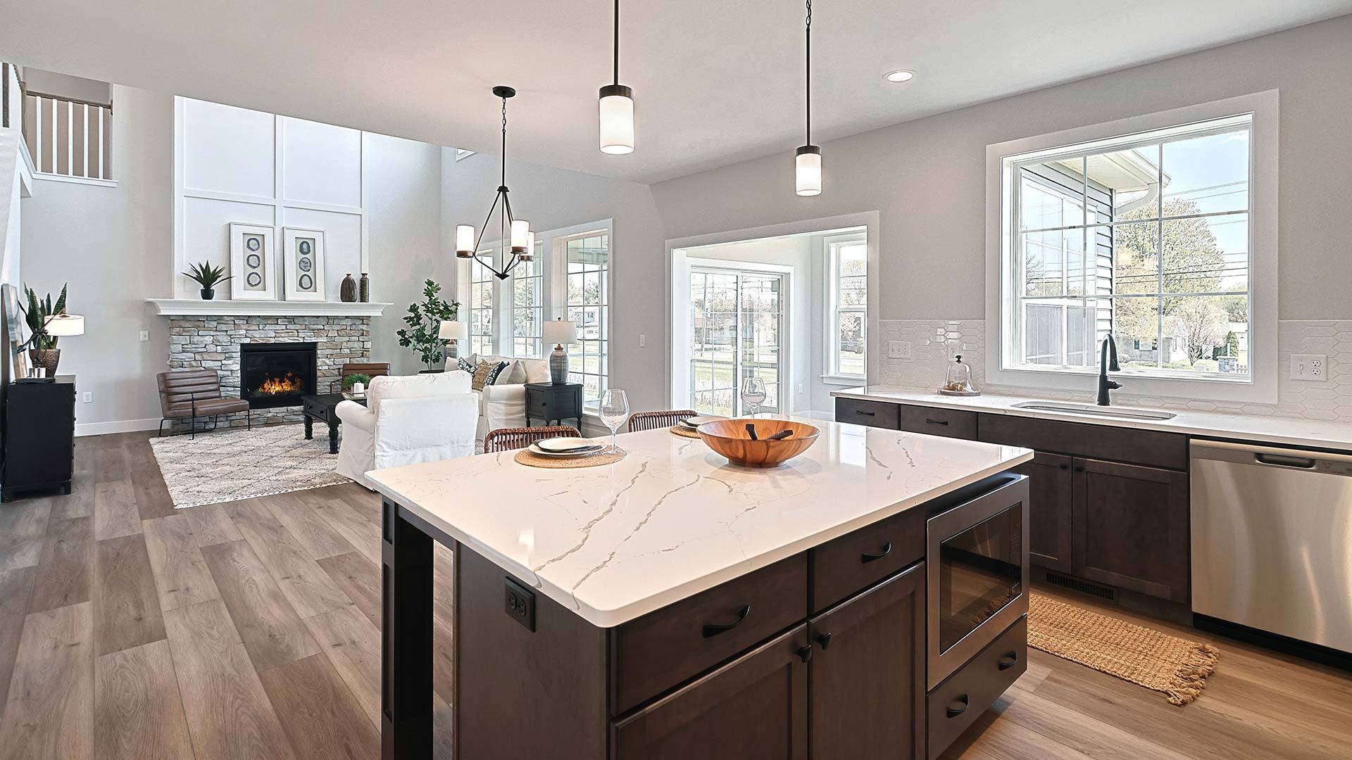 Kingston Custom New Home with 2-Story Great Room and Fireplace