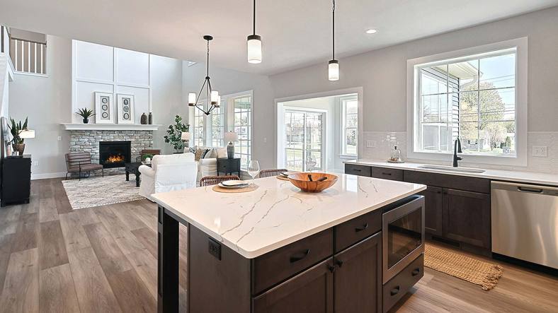 Kingston Custom New Home with 2-Story Great Room and Fireplace