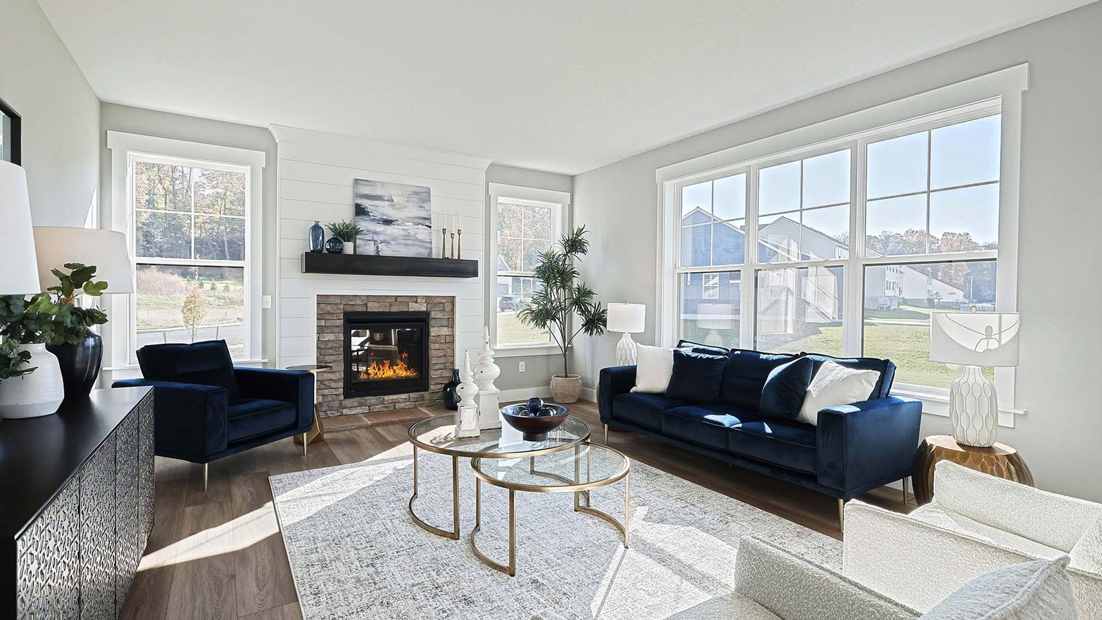 Living Room of the Glenwood New Home Plan by Landmark Homes of PA