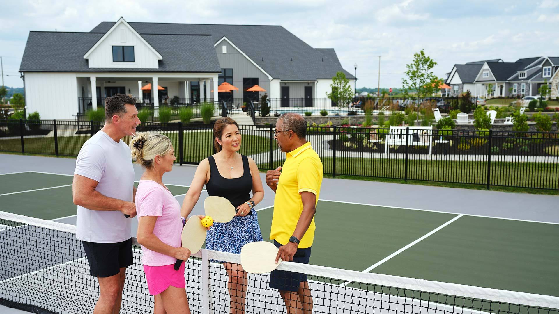 Pickleball Courts at the 55 Plus Community of Winding Creek in Annville PA