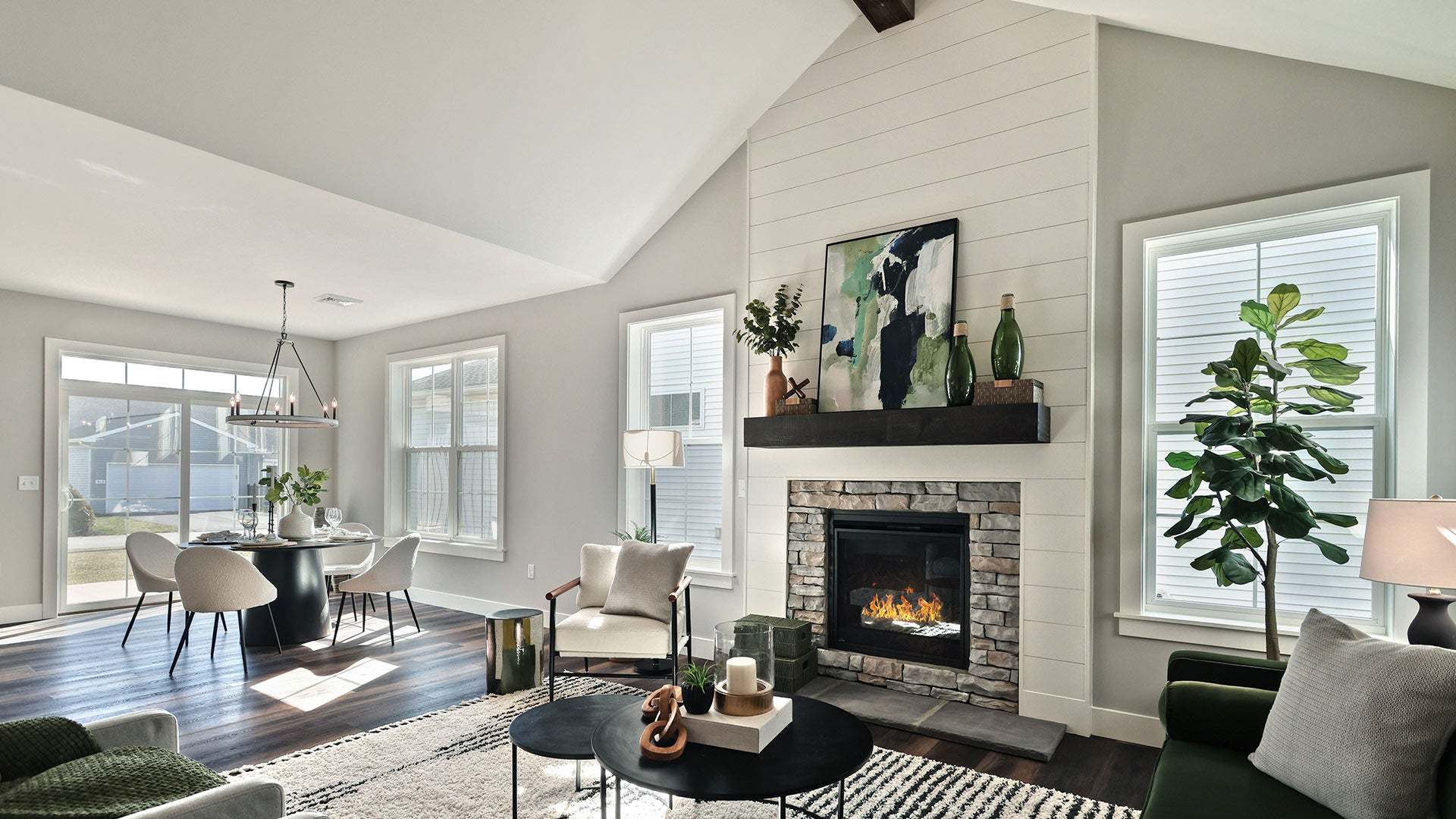 Cathedral Ceiling in the Jamie Customizable Home Design by Landmark Homes of PA