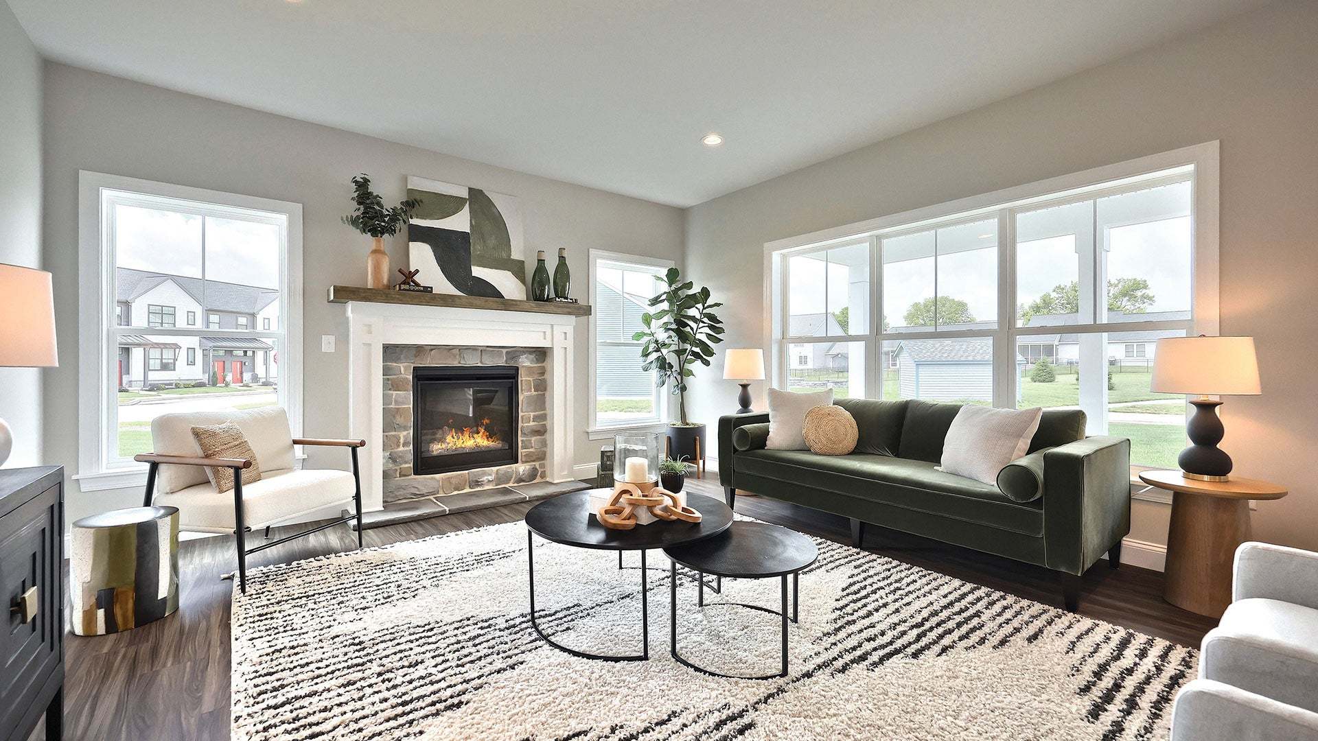 Living Room of the Hudson New Home for Sale in Mechanicsburg PA