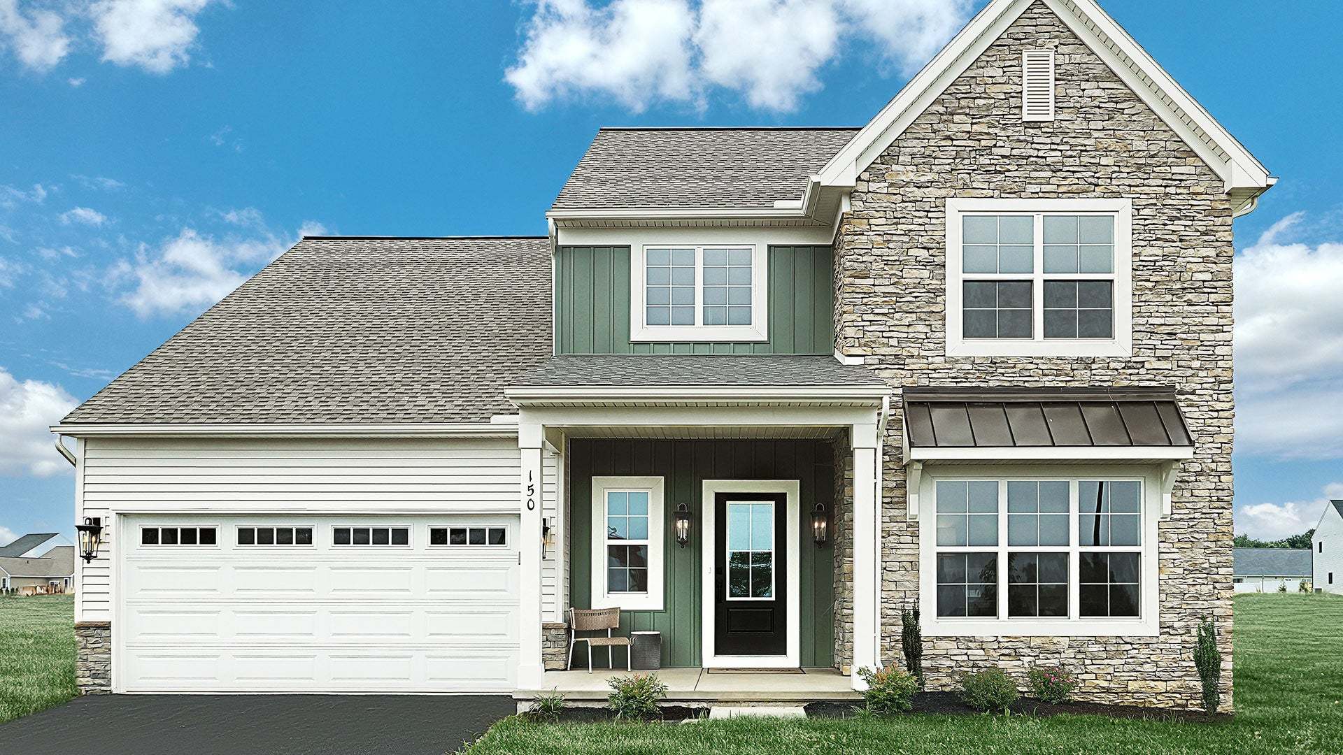 Exterior of a Baker New Home for Sale in Ephrata PA - Wyndale New Home Community