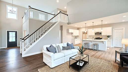 Hunter New Home with 2-Story Great Room and Foyer in Mechanicsburg New Home Community Trindle Place