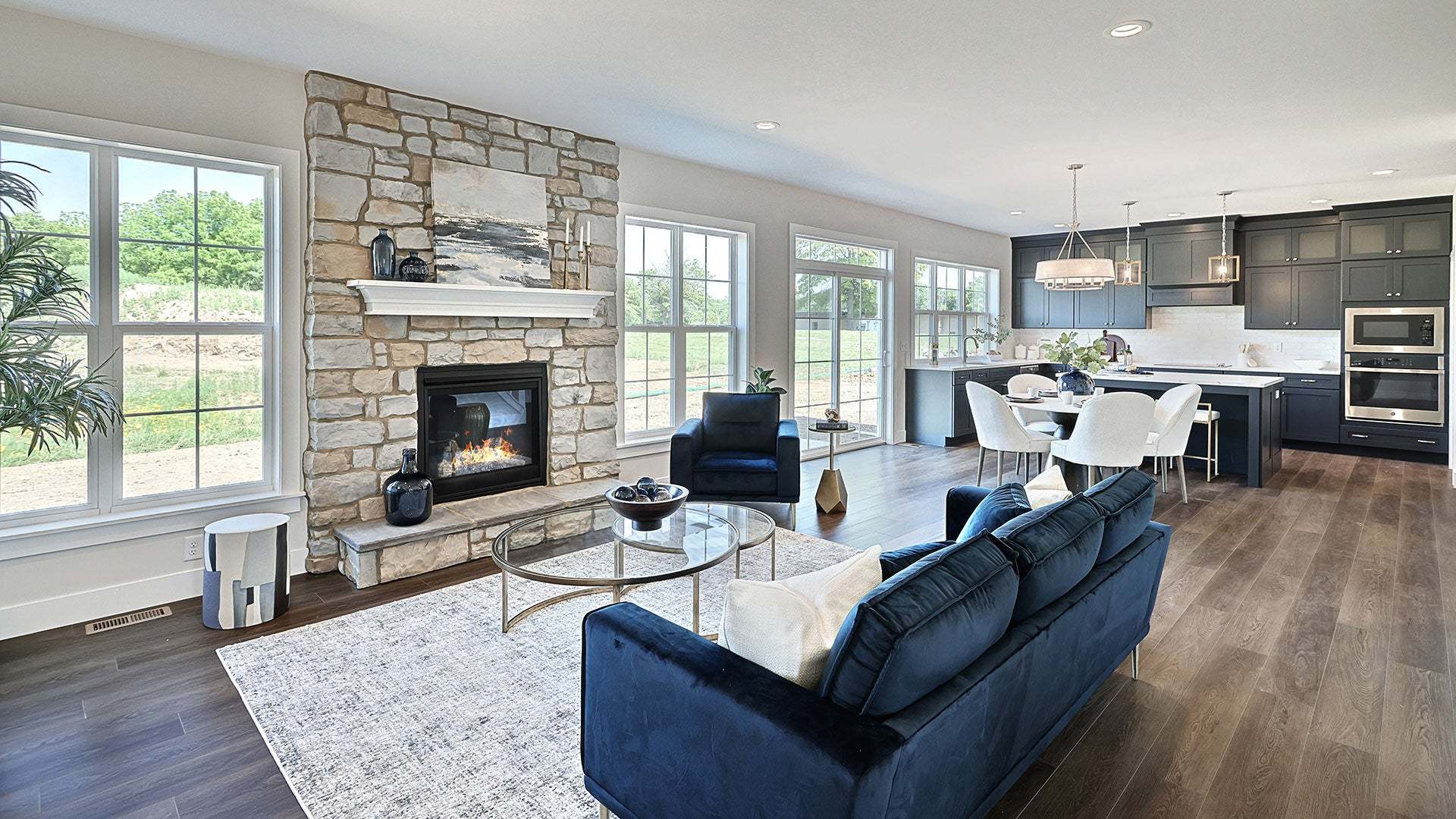 Open Living Spaces in the Customizable New Home in Mechanicsburg PA at Trindle Place Community