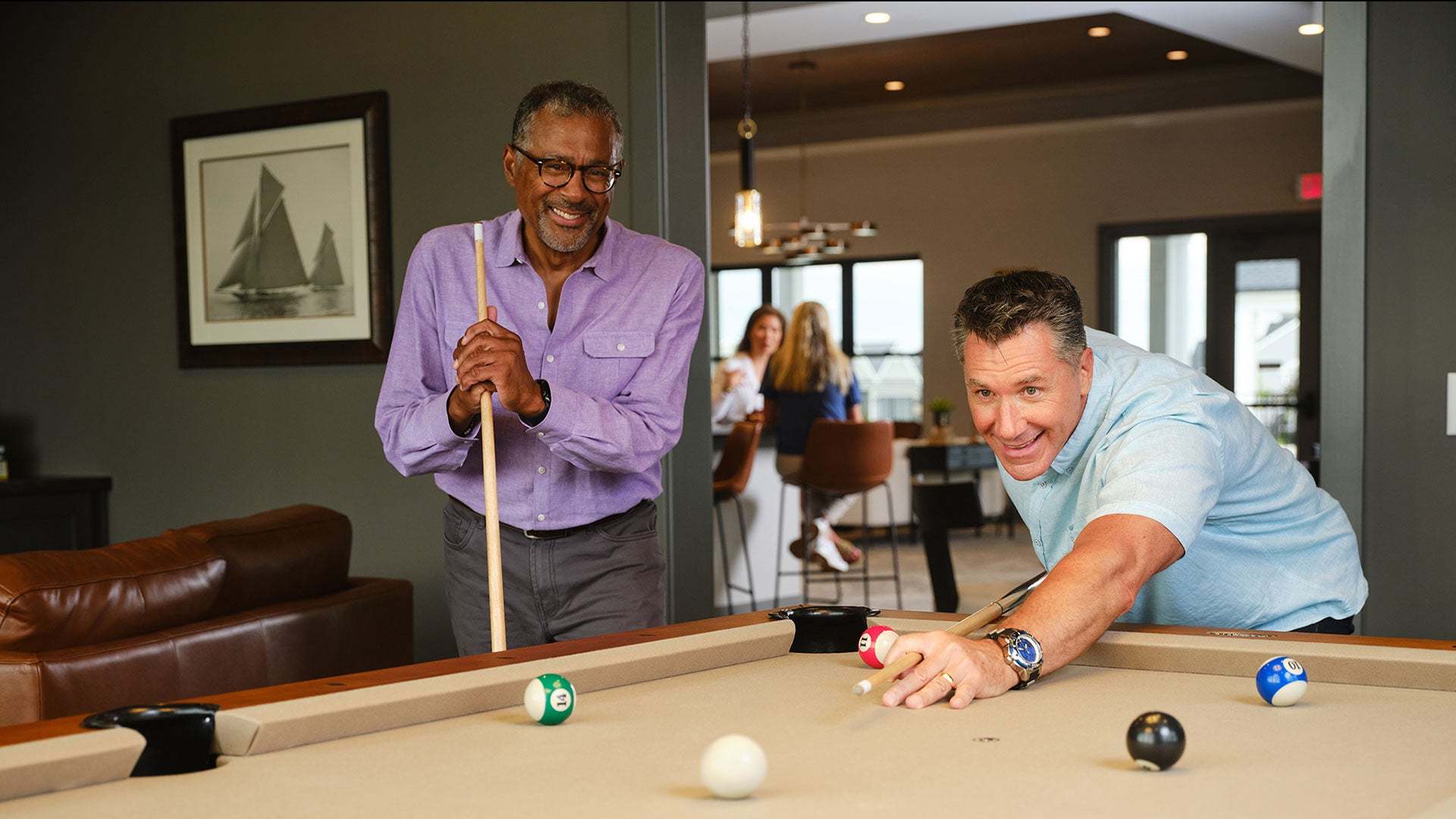 Billiards at the Winding Creek 55+ Community Clubhouse in Annville PA