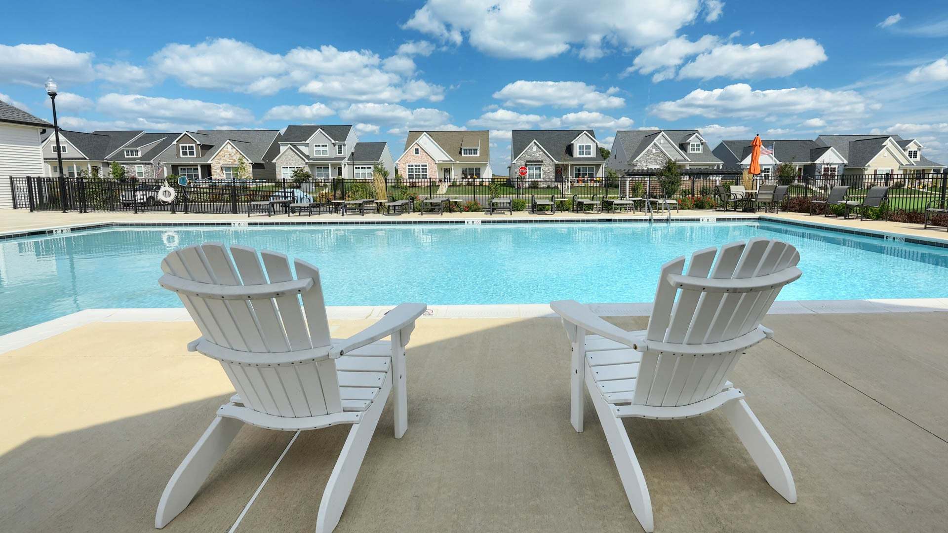 Outdoor Heated Saltwater Pool at Winding Creek 55+ Community in Annville PA
