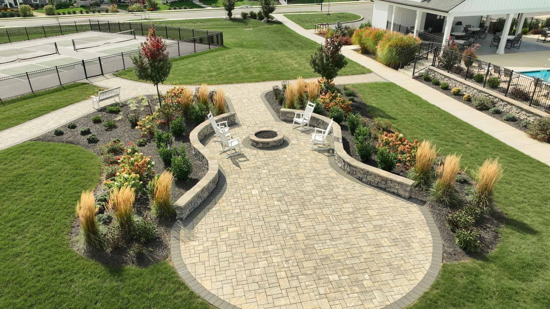 Outdoor Firepit at Winding Creek 55+ Community in Annville PA