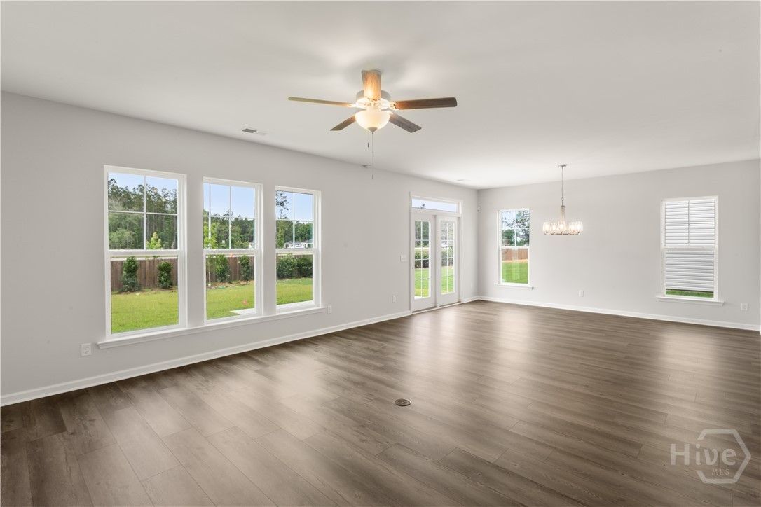 Spacious, open concept living with lots of windows