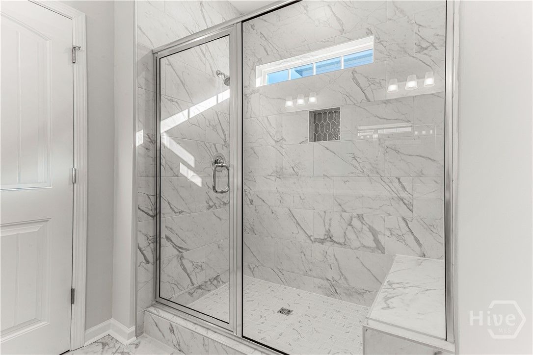 Six Foot Walk in Shower with 12" bench