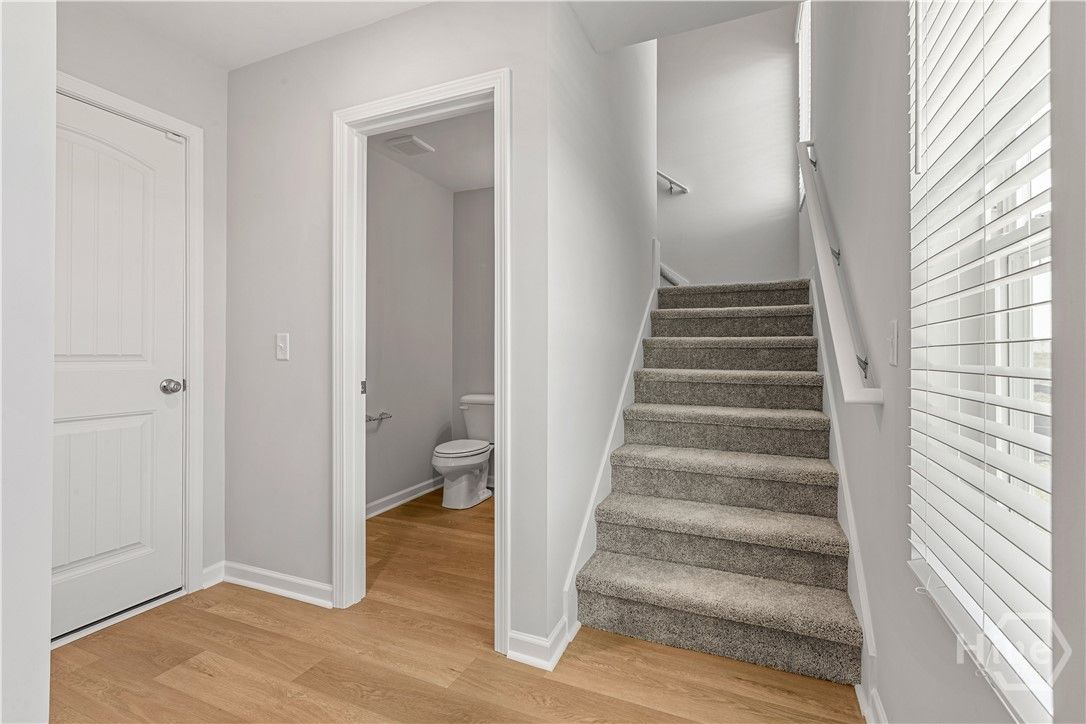 Powder Bath and Stairs