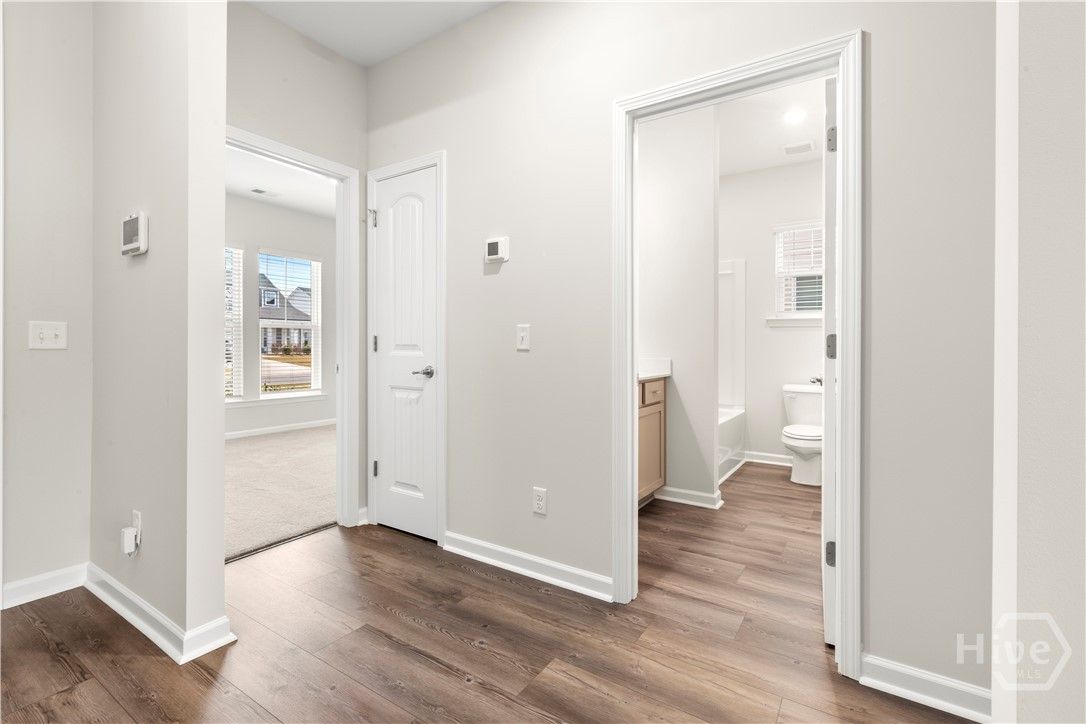 2 Bedrooms and Bath on Front of Home