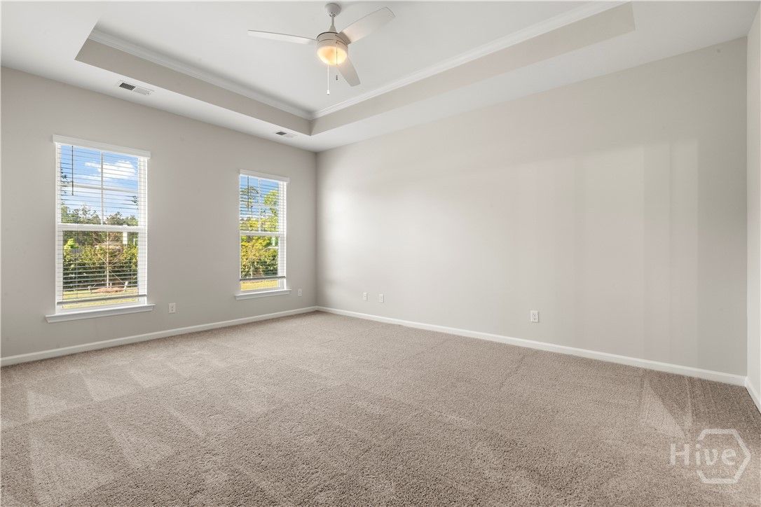Primary with Tray Ceiling.