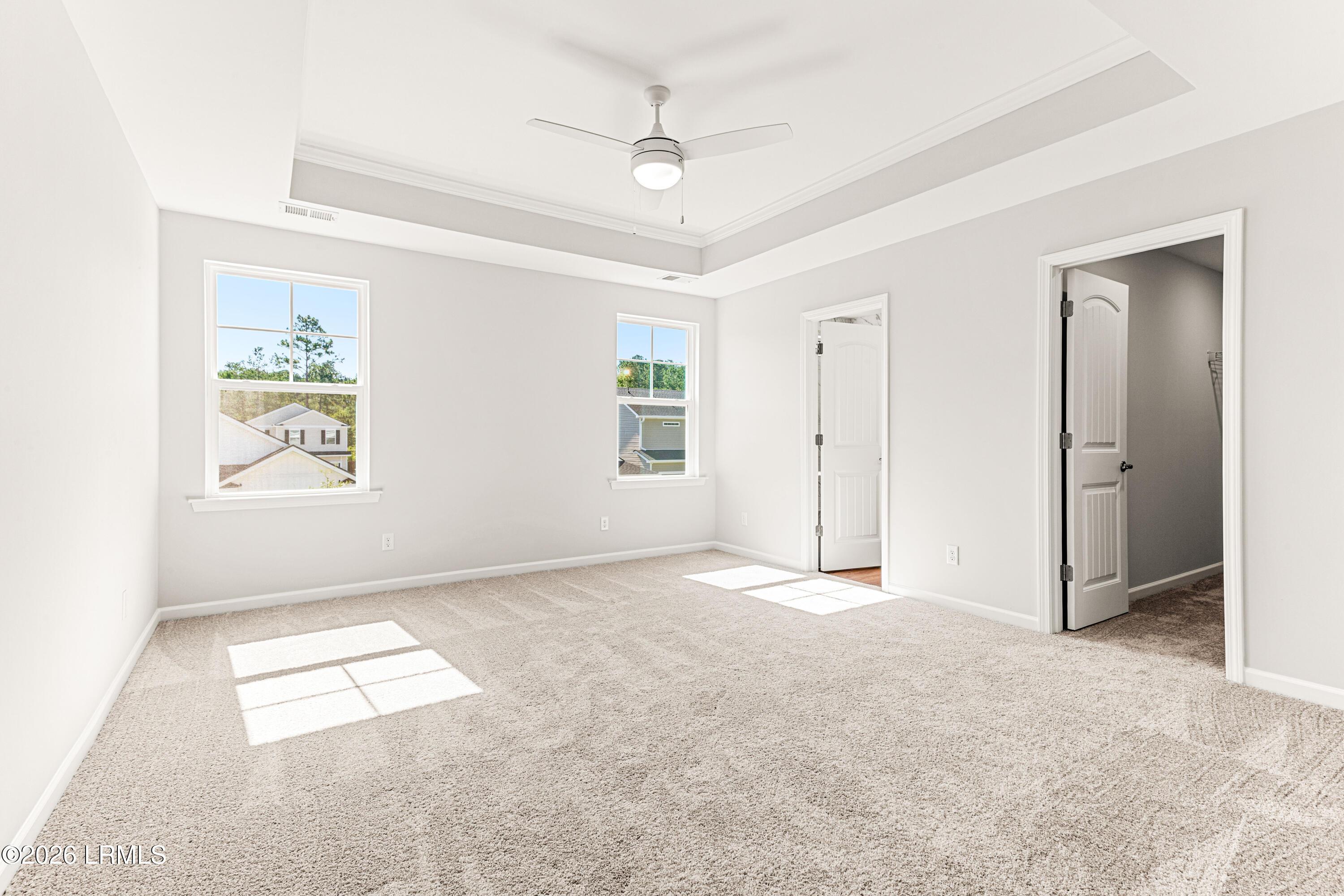 Includes tray ceiling