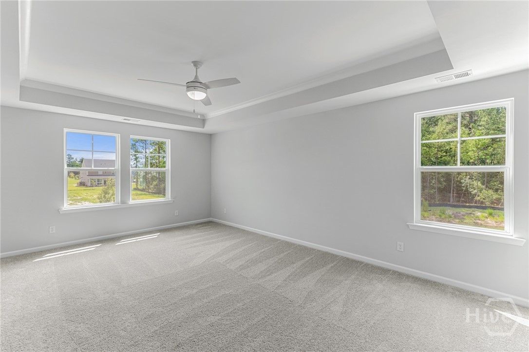 Primary Bedroom with Tray Ceiling