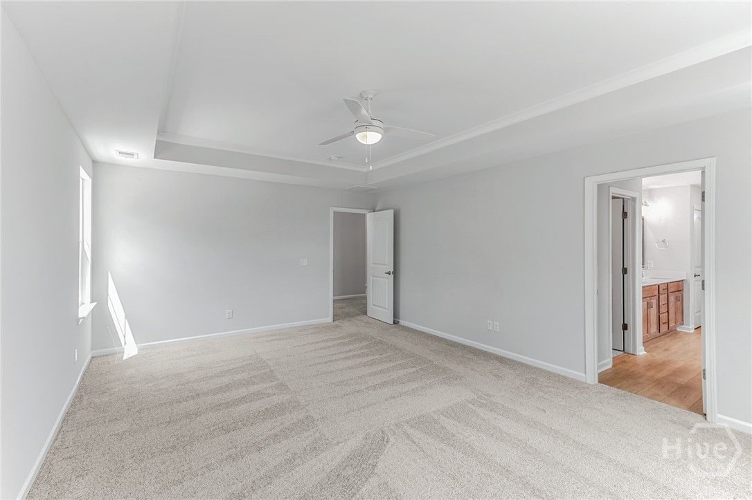 Primary Bedroom with Tray Ceiling