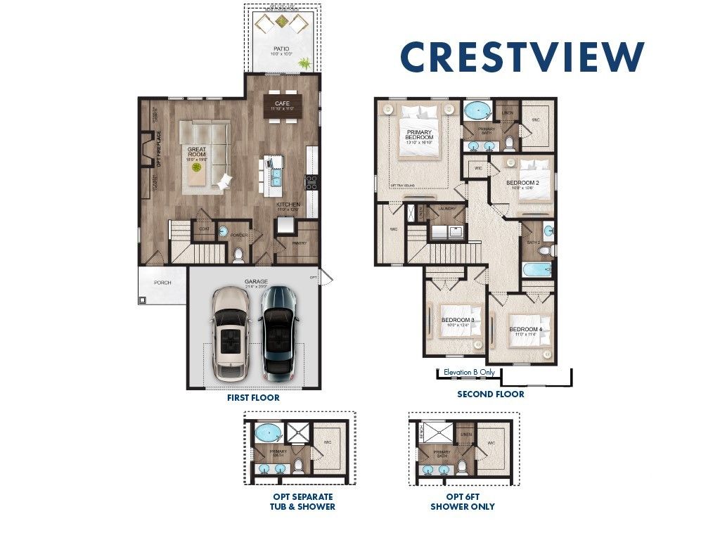 Floor Plan the Crestview plan
