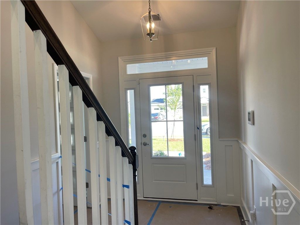 Bright foyer Entrance Close in August
