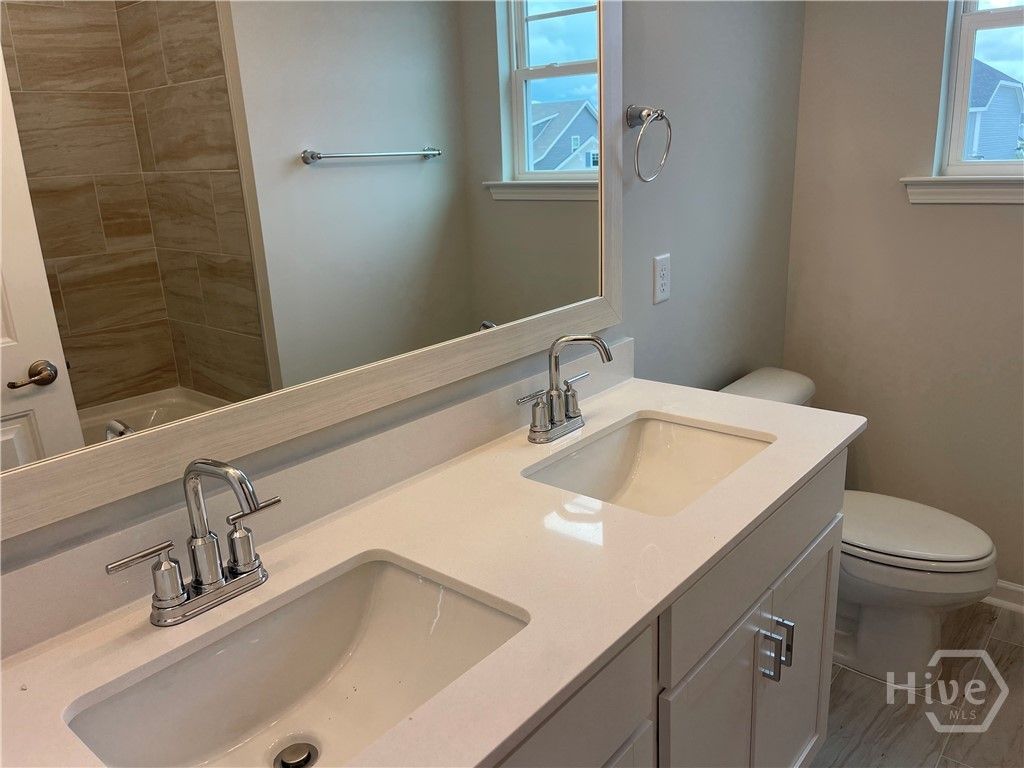 Double Quartz Vanity in Upstairs Bath