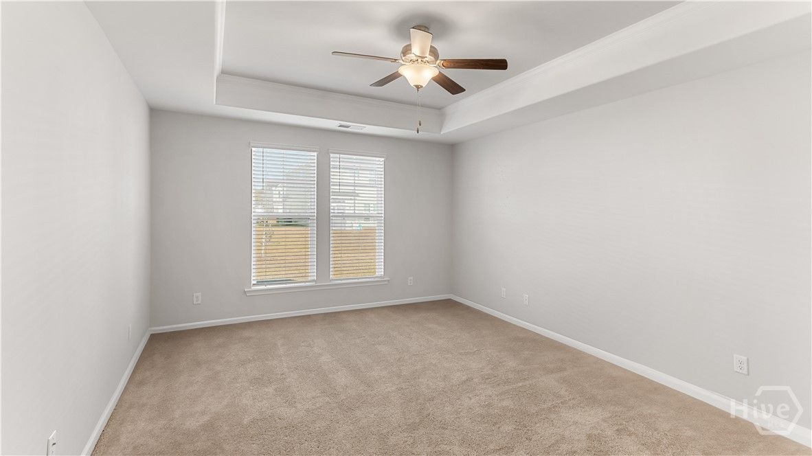 Primary Bedroom with Tray Ceiling