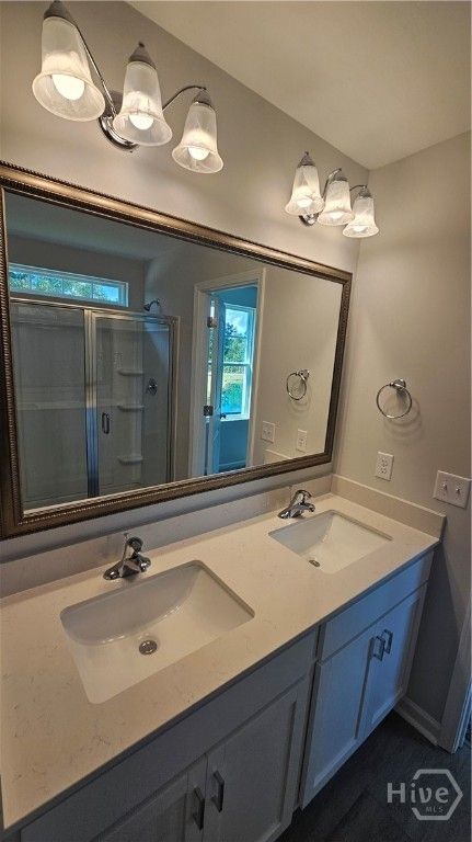 ACTUAL HOME Primary Bathroom 2 Sink Quartz Vanity