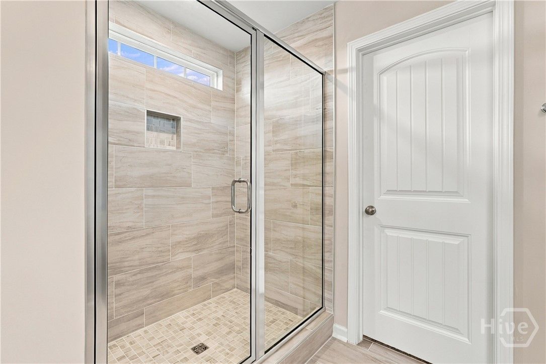 Tile Shower in Primary Bathroom