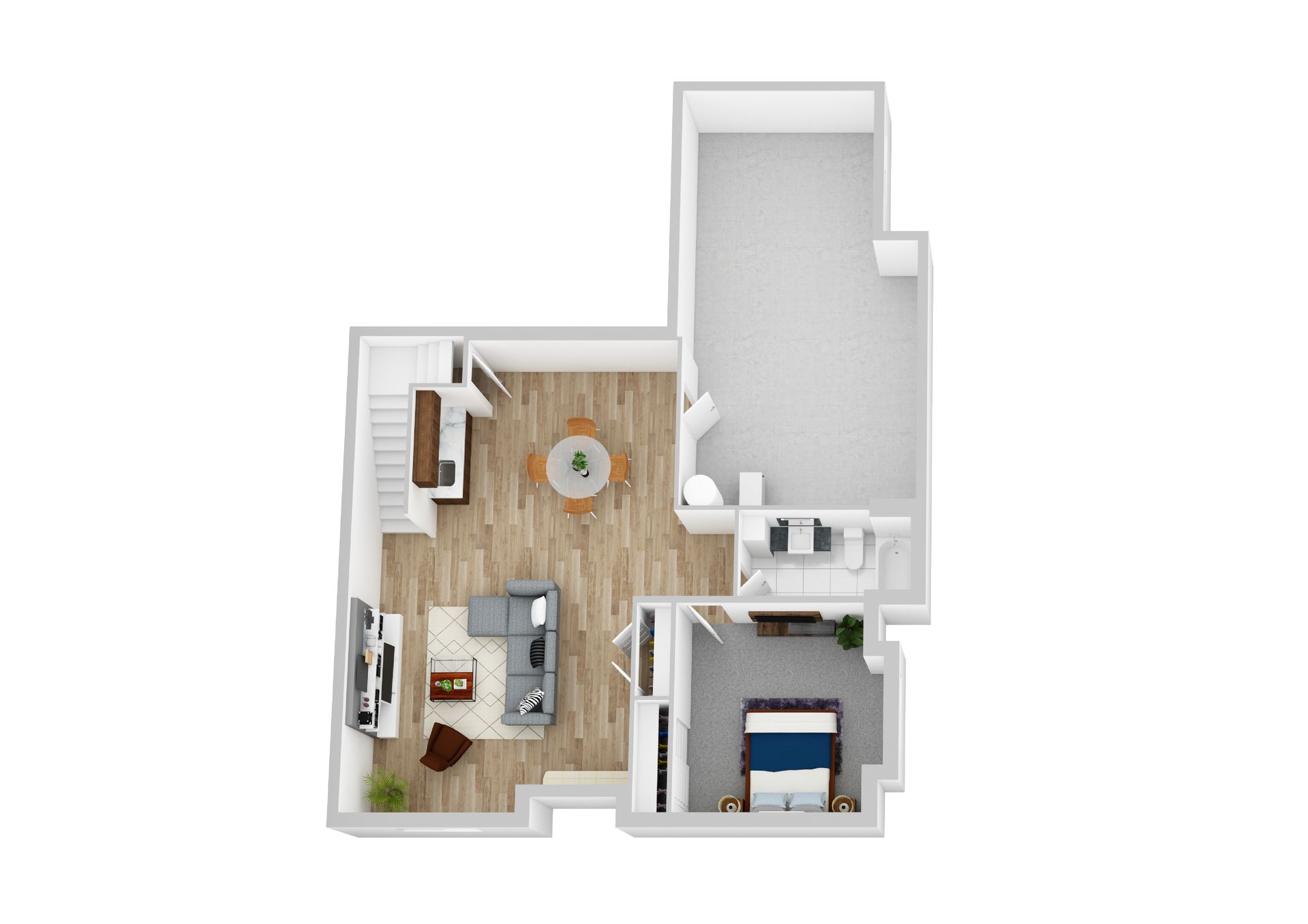 Included Partially-Finished Basement