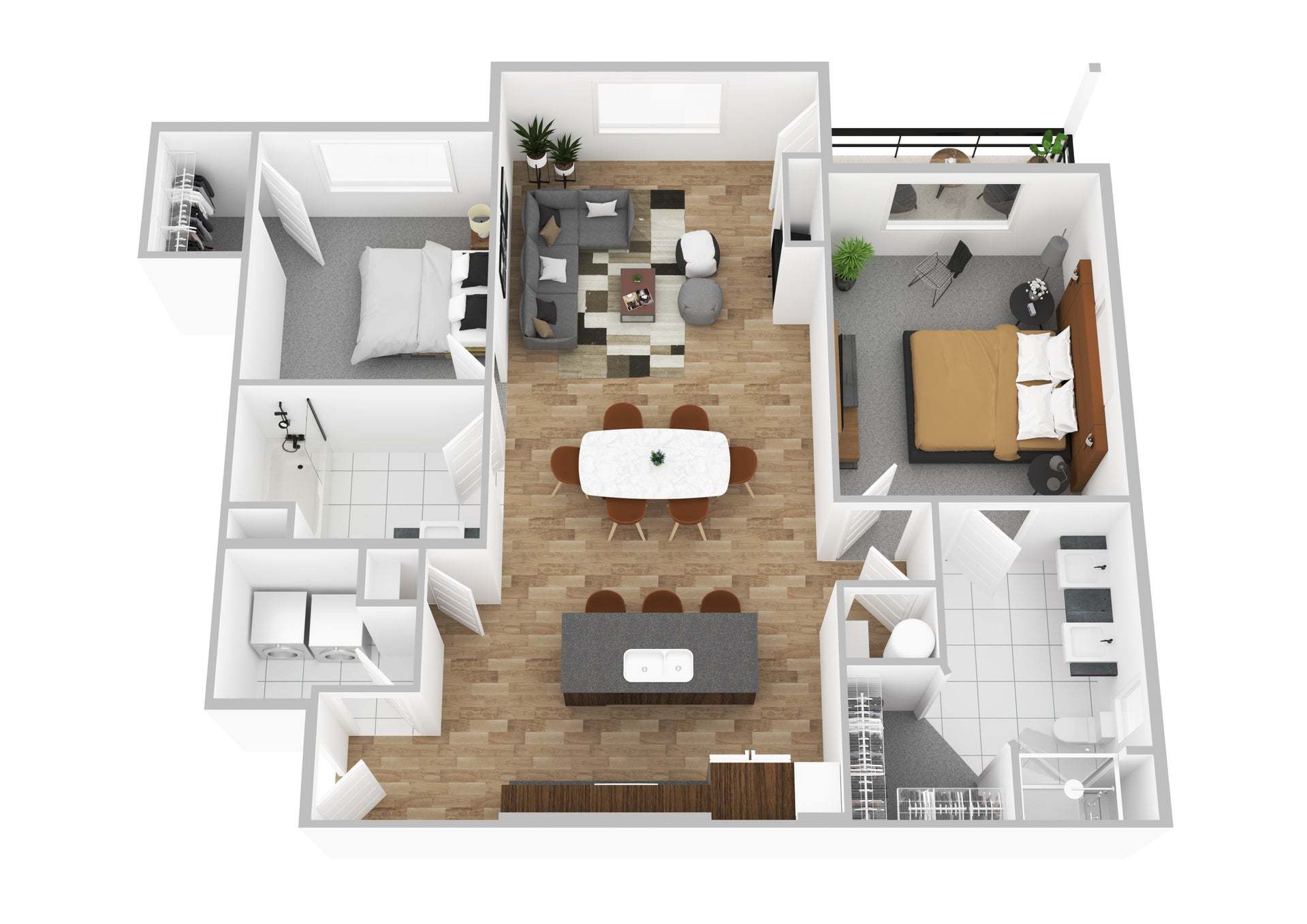 Main Level - Top Floor Difference