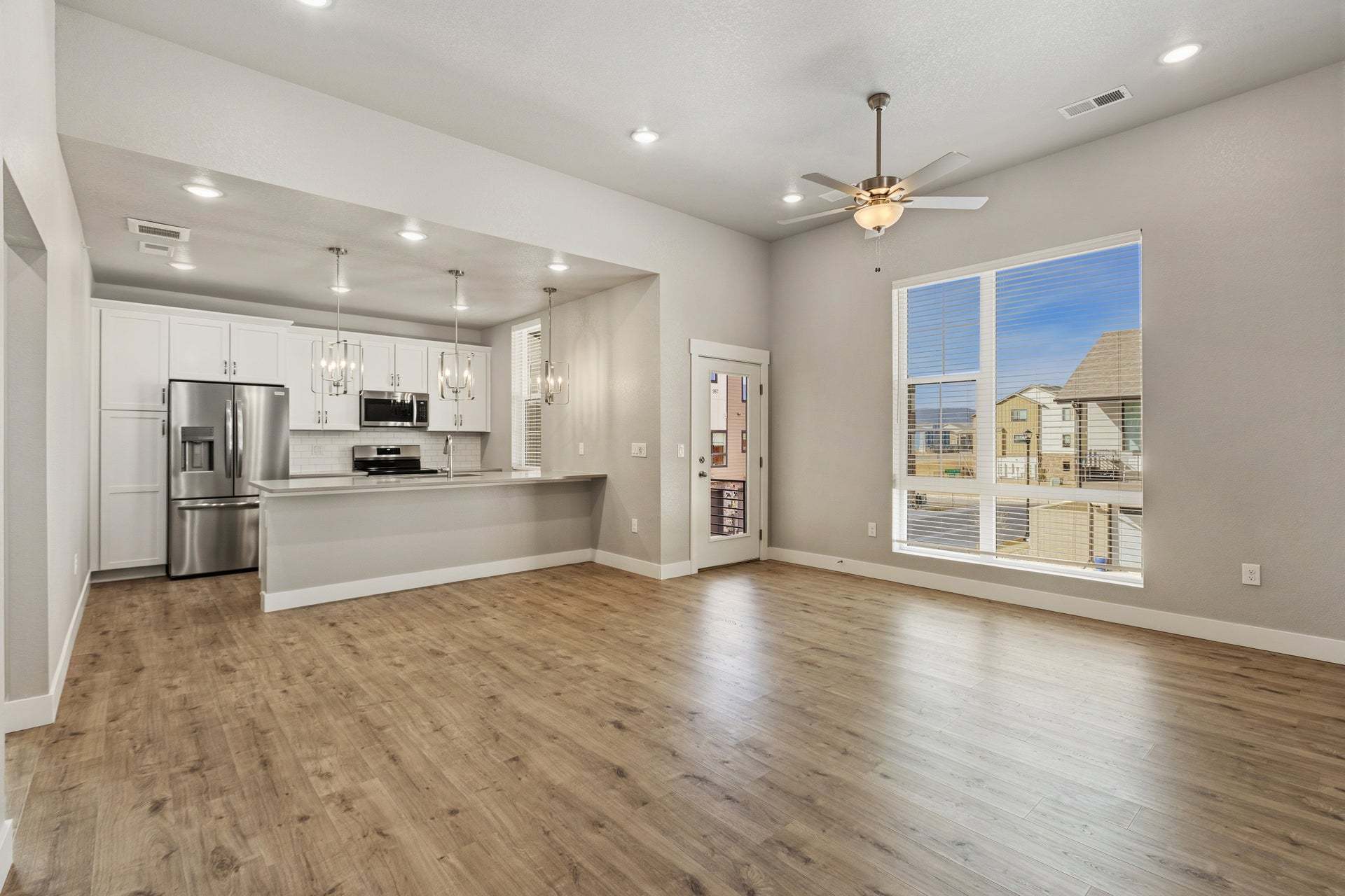 View from Living Room - Not Actual Home - Finishes May Vary