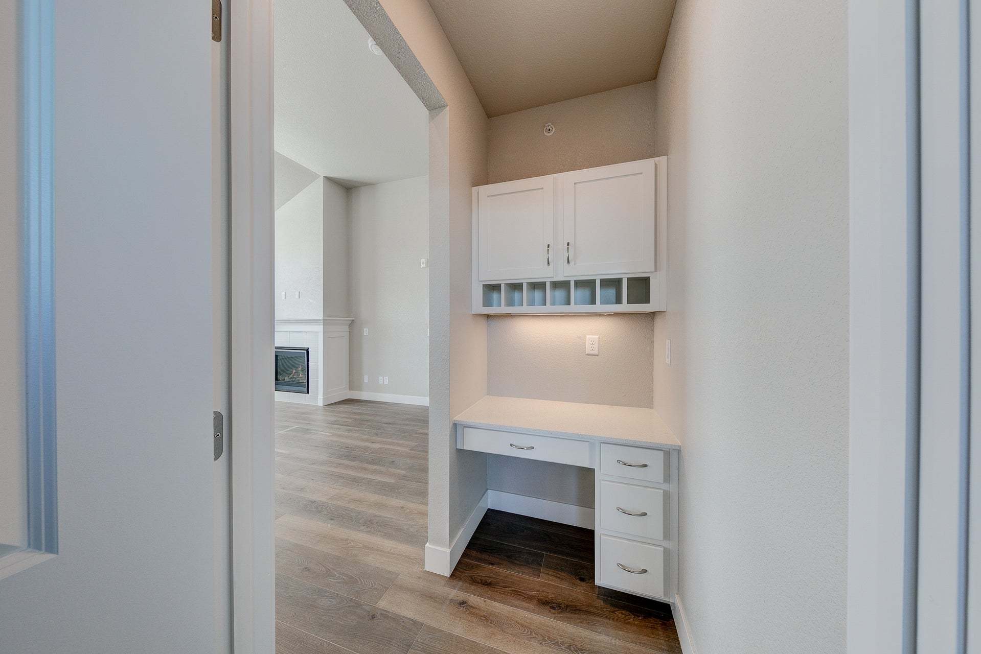 Built-In Desk Space - Not Actual Home - Finishes May Vary