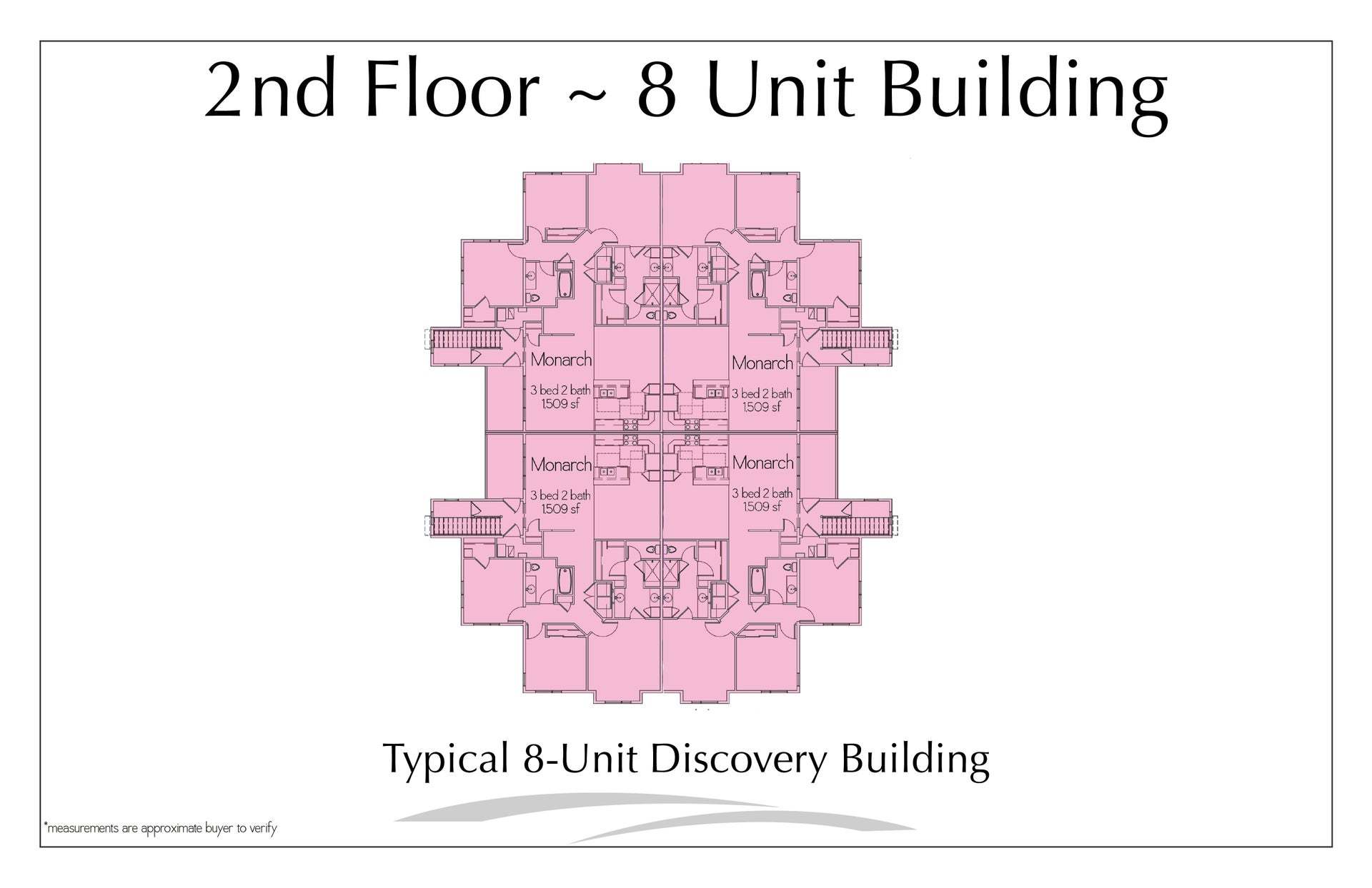 Floor Plate 8 Unit - Upper Level