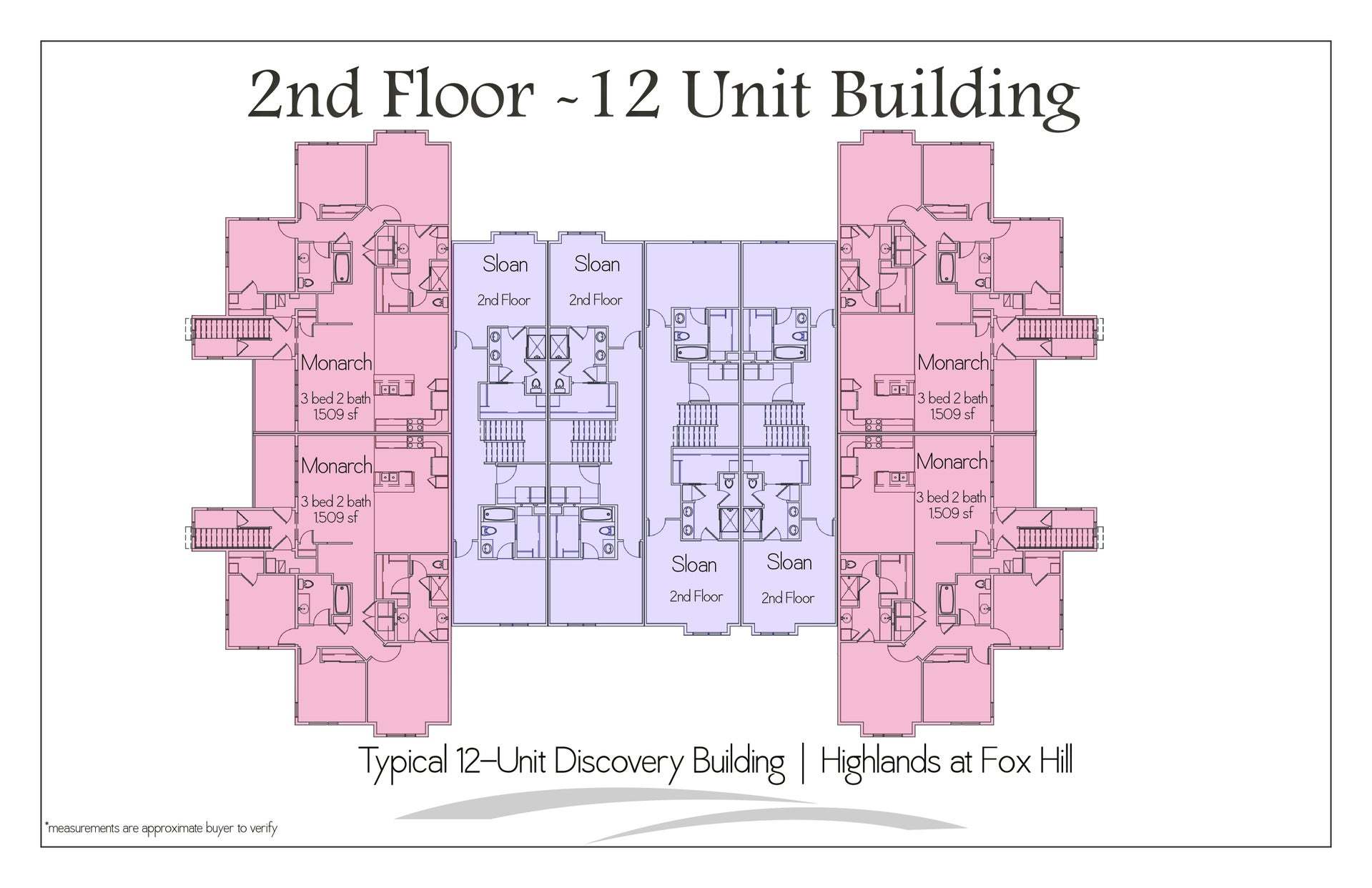 Floor Plate 12 Unit - Upper Level