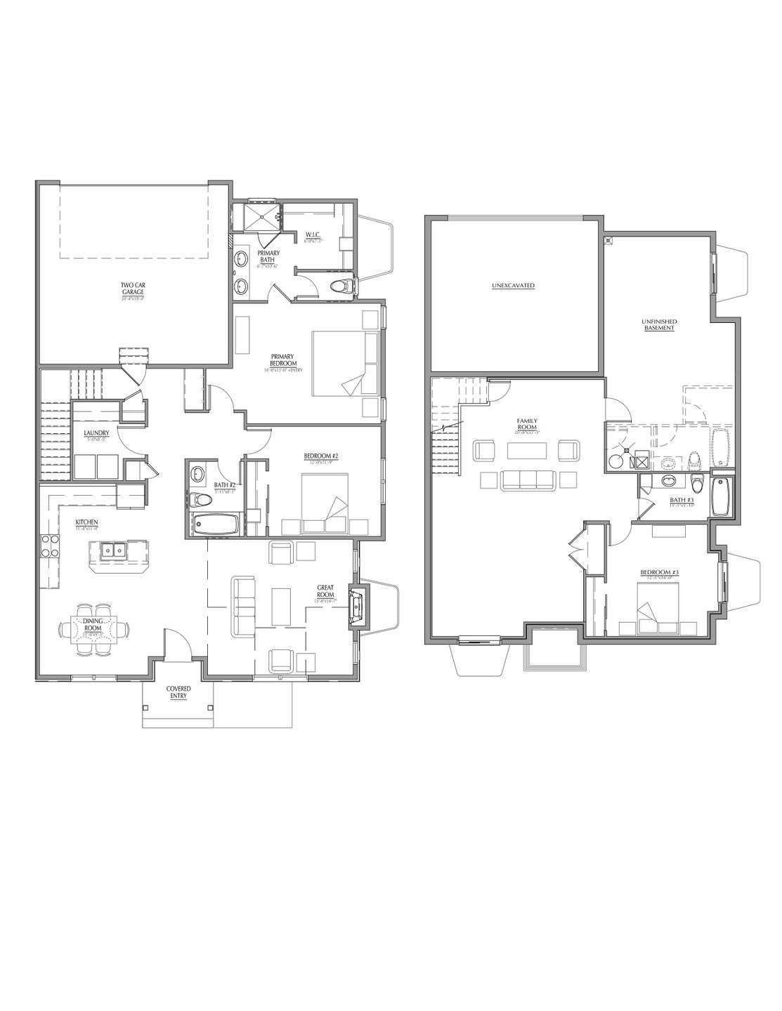 Main Level & Included Partially-Finished Basement