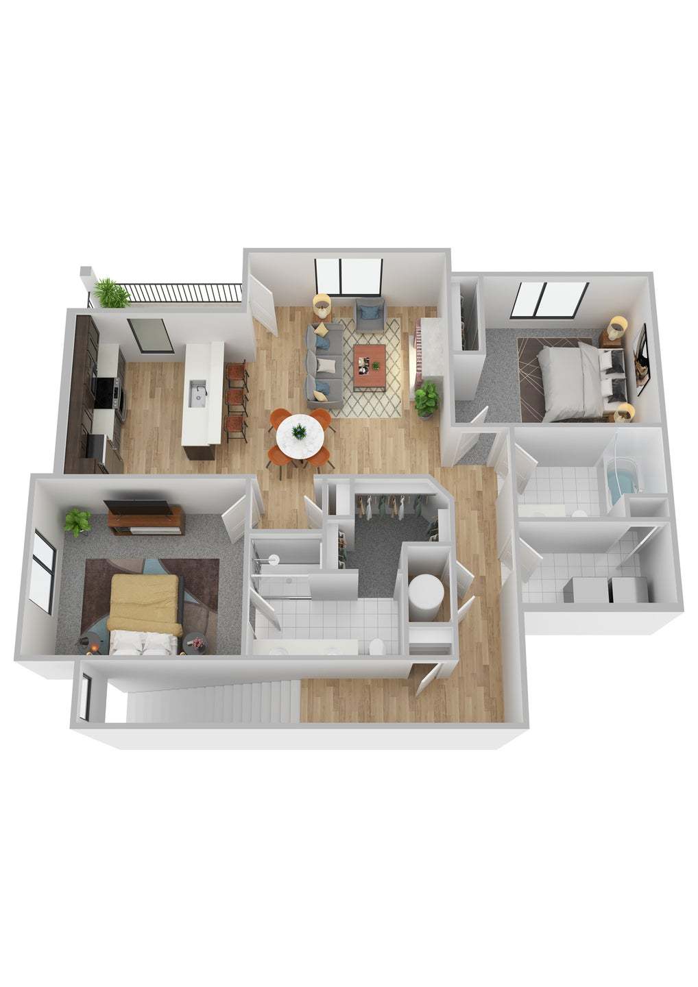 Bierstadt 3D Floor Plan