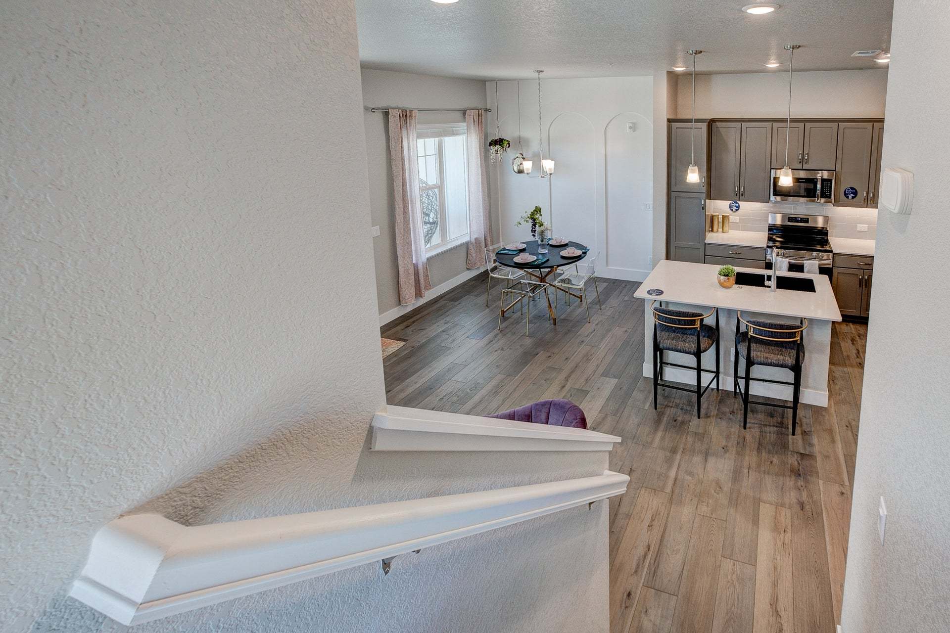Photos are of our Timberline floor plan/finishes and exact dimensions will vary