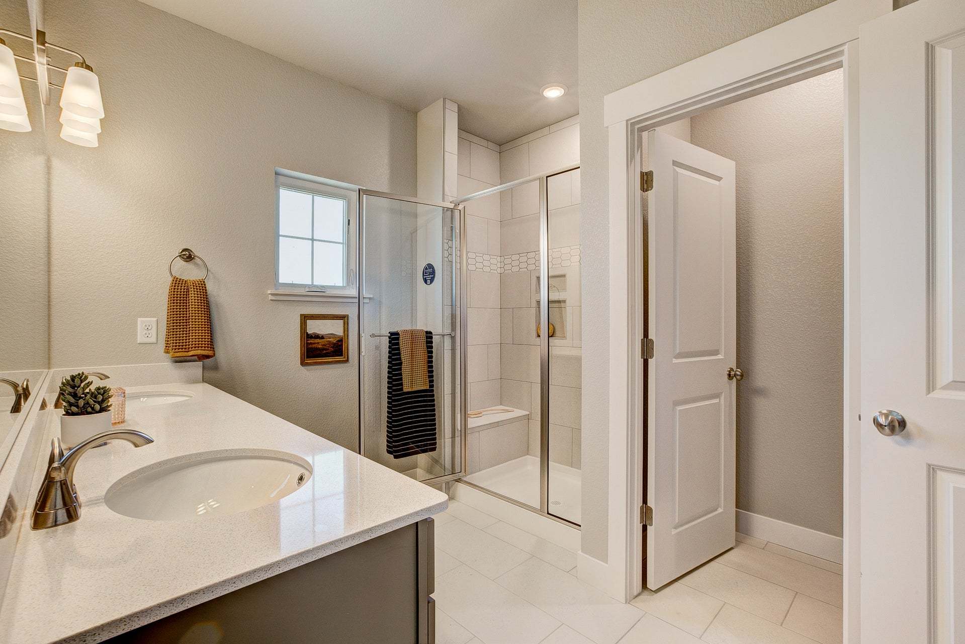 Photos are of our Timberline floor plan/finishes and exact dimensions will vary