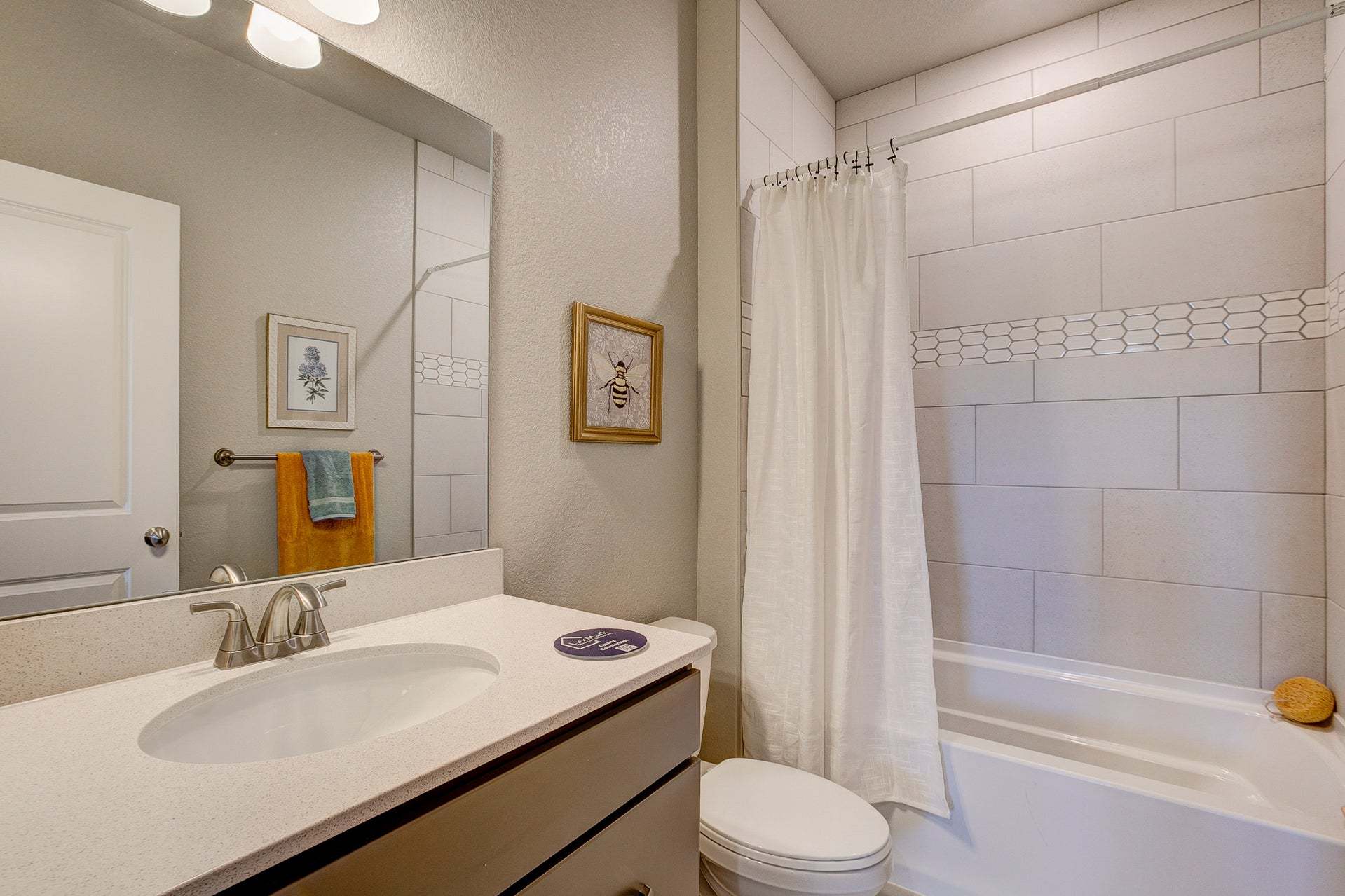 Photos are of our Timberline floor plan/finishes and exact dimensions will vary